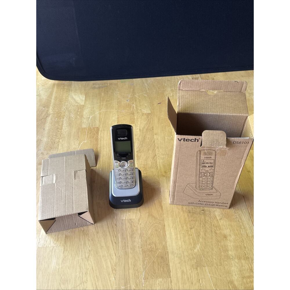 Vtech DS6101 DECT 6.0 1.9GHz 2-Line Cordless Expansion Handset Phone - Picture 4 of 10